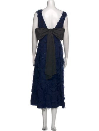 Carolina Herrera Silk Long Dress