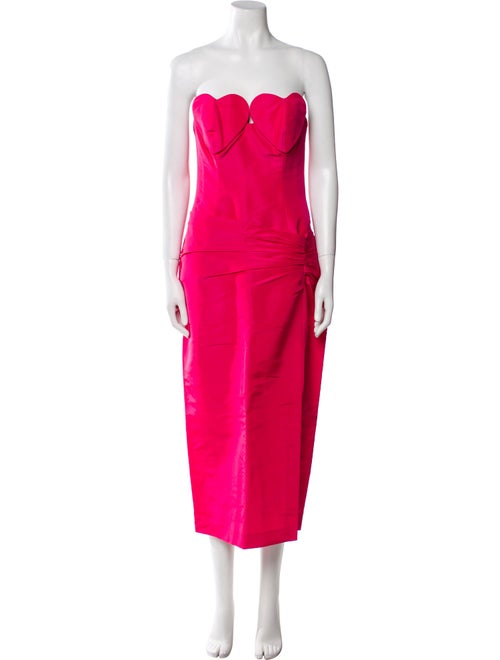 Carolina Herrera Silk Midi Length Dress