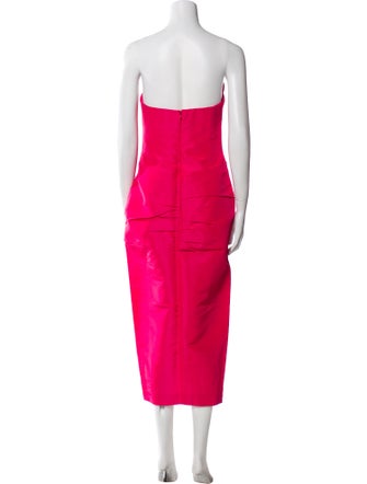Carolina Herrera Silk Midi Length Dress