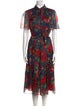 Carolina Herrera Silk Midi Length Dress