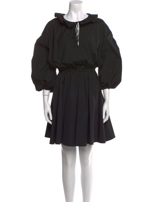 Carolina Herrera Scoop Neck Knee-Length Dress