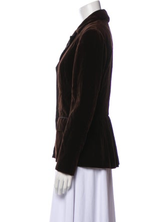 Carolina Herrera Velour Blazer