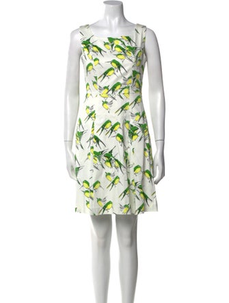 Carolina Herrera Printed Mini Dress
