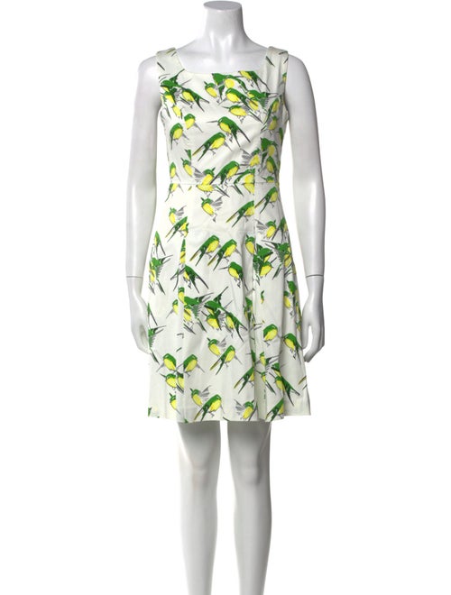 Carolina Herrera Printed Mini Dress