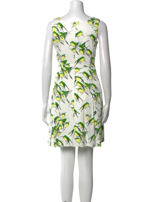 Carolina Herrera Printed Mini Dress