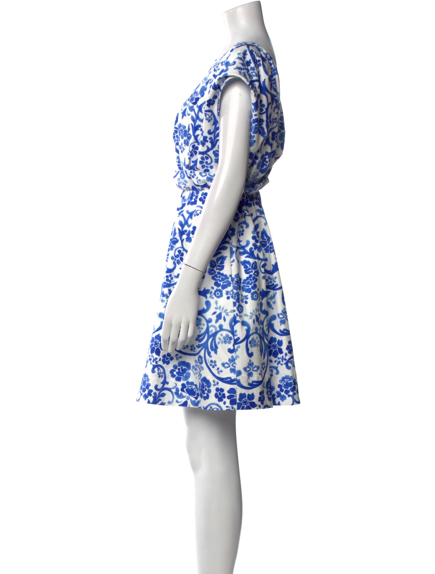 Carolina Herrera Floral Print Mini Dress w/ Tags