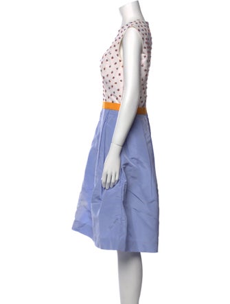 Carolina Herrera Silk Knee-Length Dress