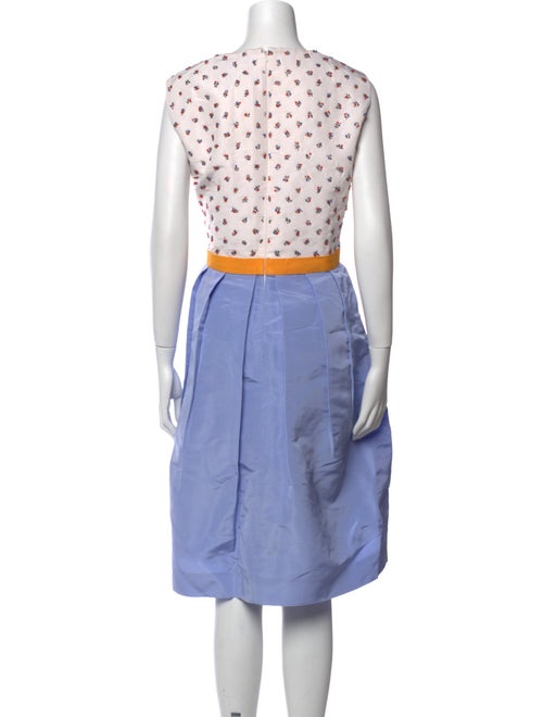Carolina Herrera Silk Knee-Length Dress