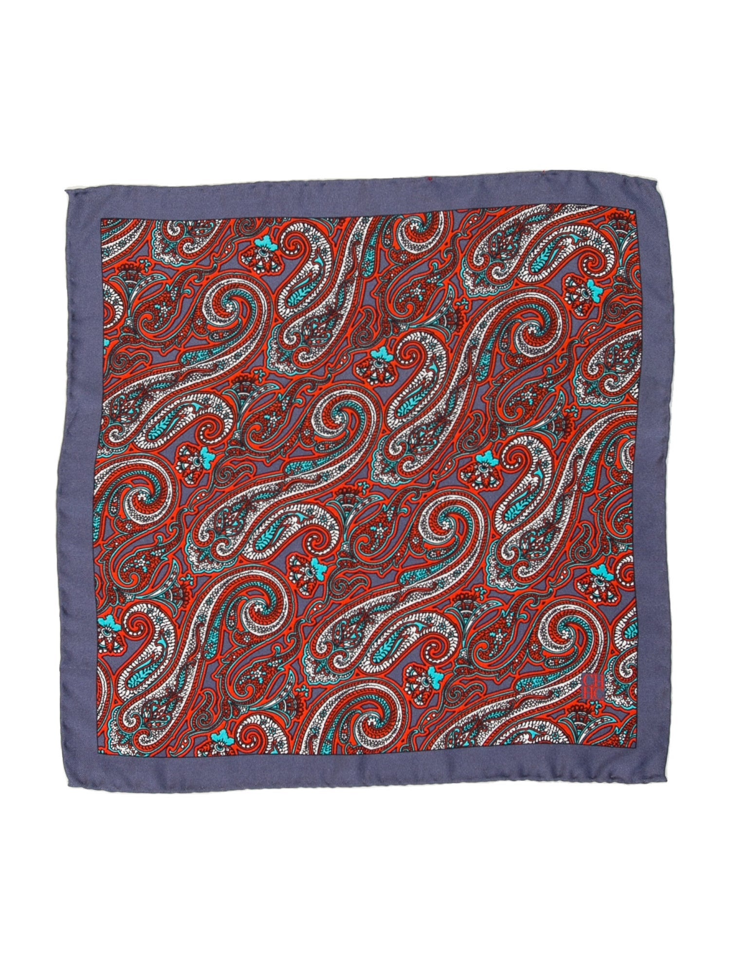 Carolina Herrera Silk Paisley Print Scarf