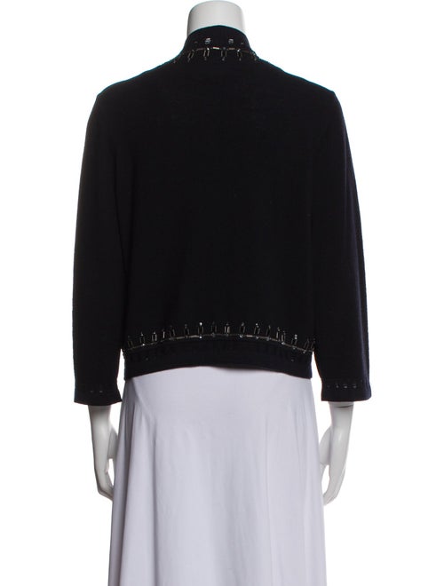 Carolina Herrera Merino Wool Open Front Sweater