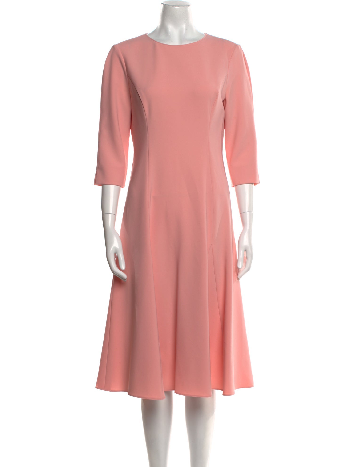 Carolina Herrera Crew Neck Midi Length Dress