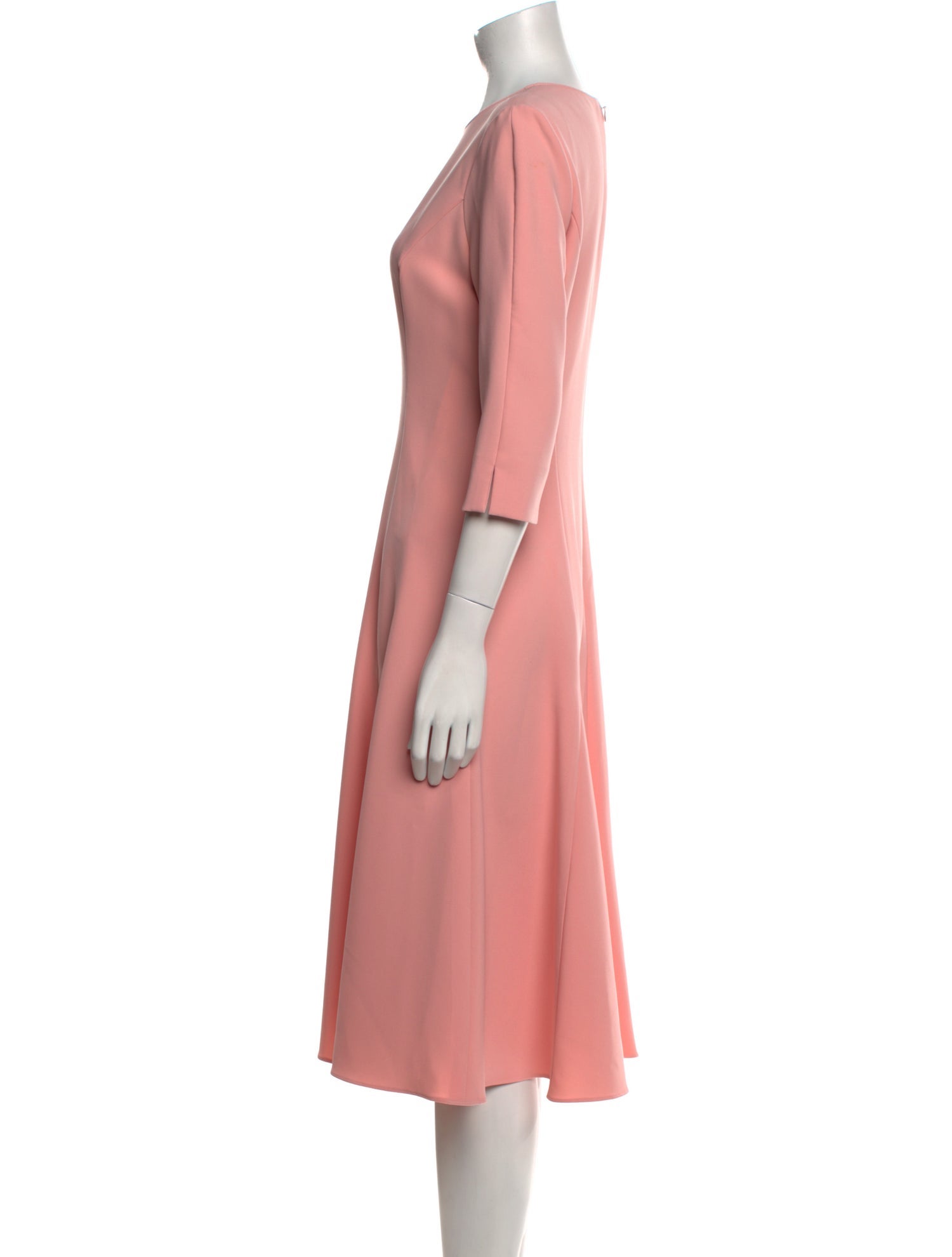 Carolina Herrera Crew Neck Midi Length Dress