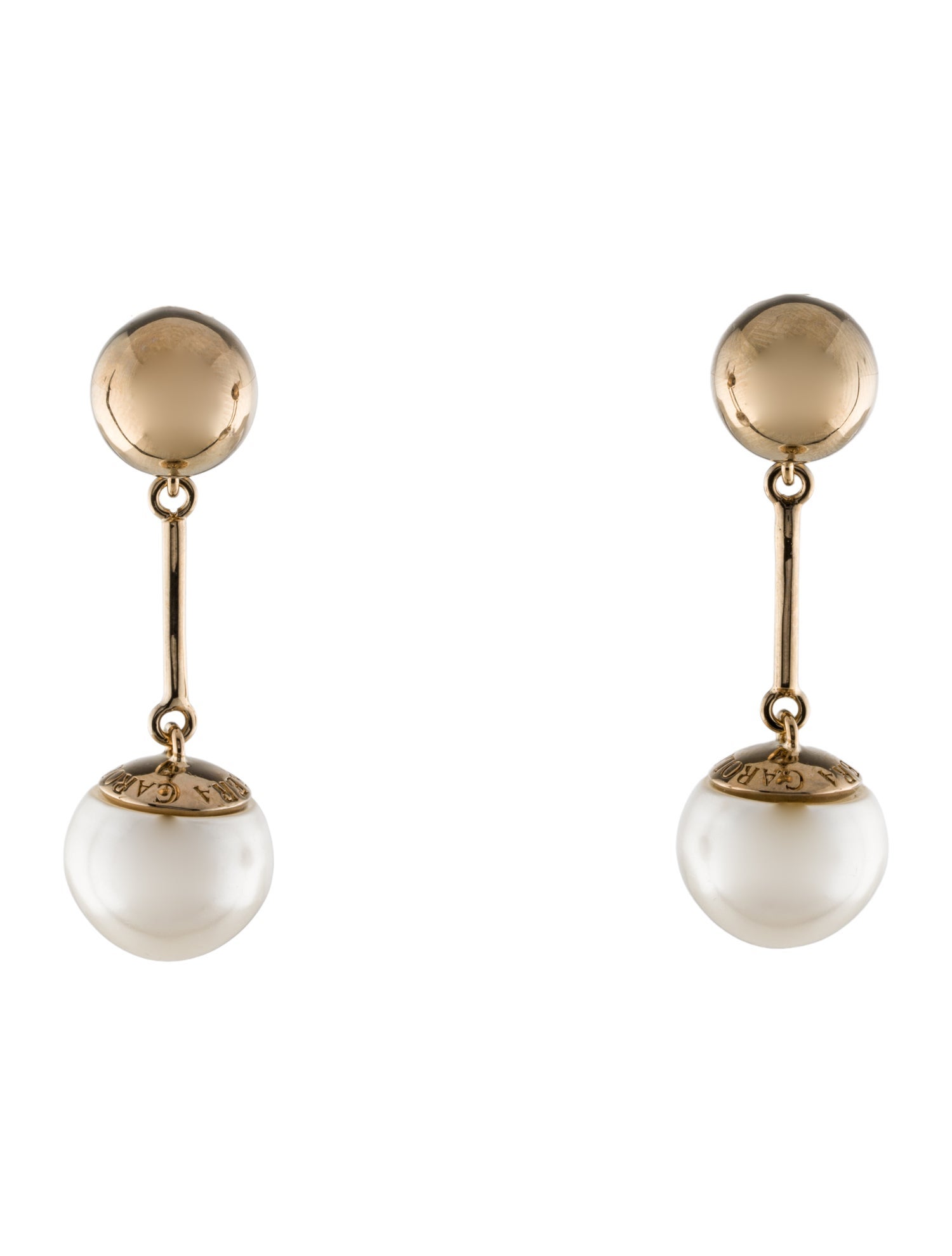 Carolina Herrera Faux Pearl Drop Earrings