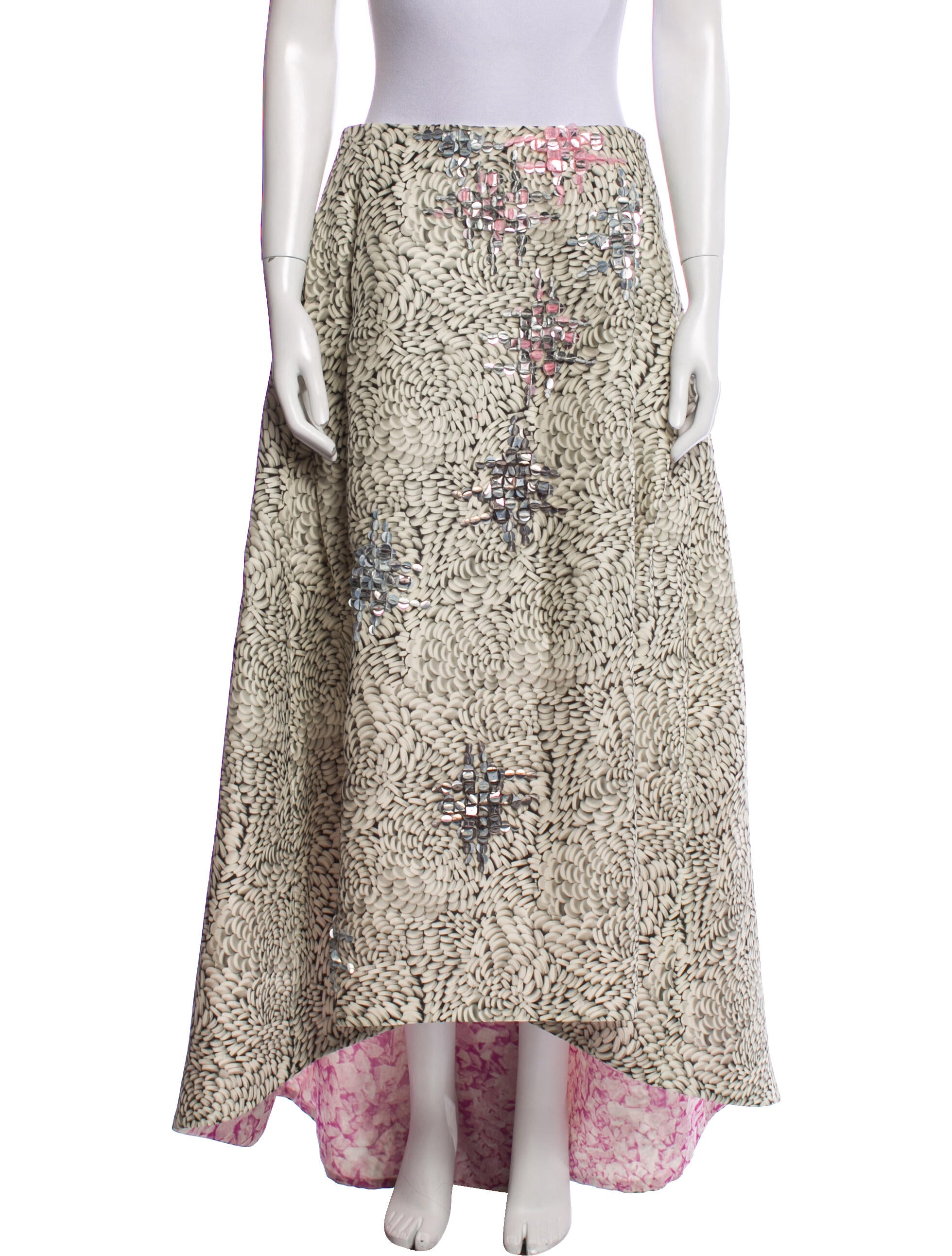 Carolina Herrera Silk Long Skirt