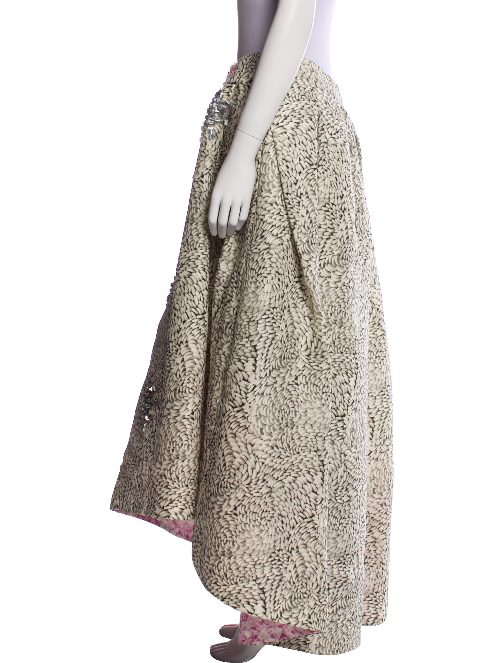 Carolina Herrera Silk Long Skirt