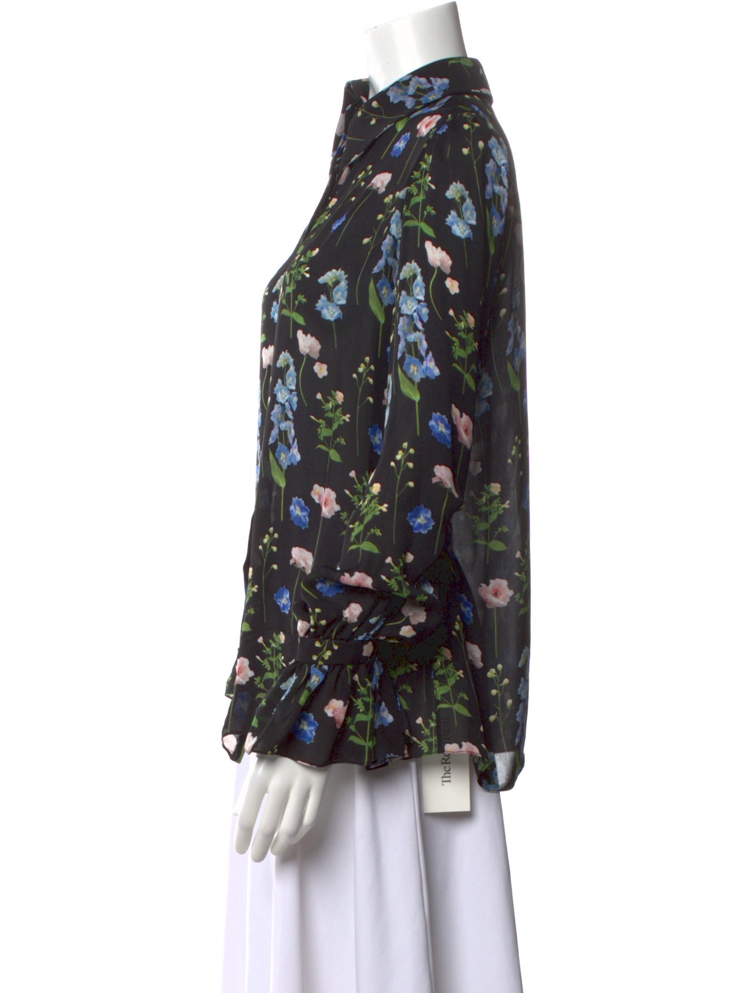 Carolina Herrera Silk Floral Print Blouse
