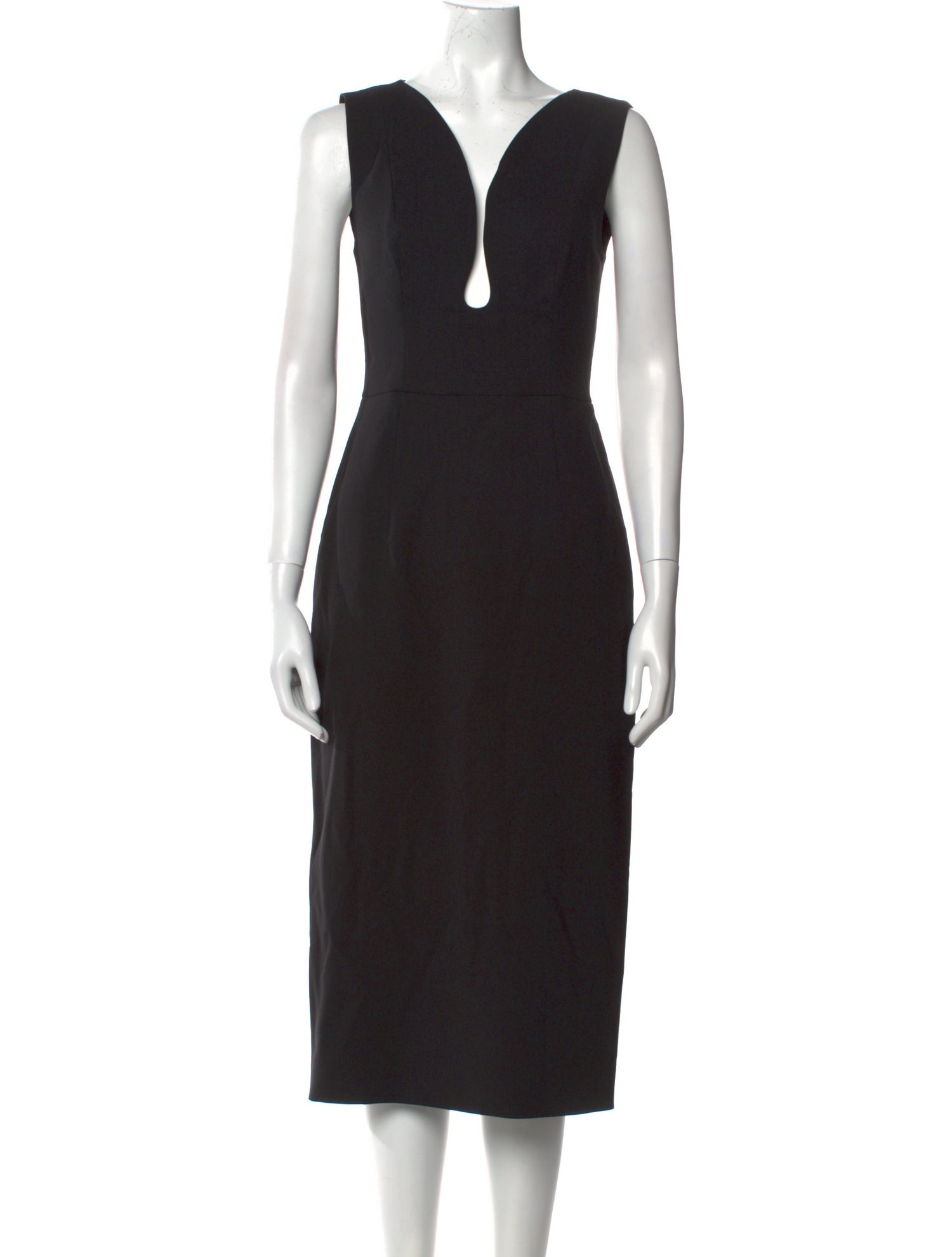 Carolina Herrera Virgin Wool Midi Length Dress