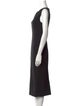 Carolina Herrera Virgin Wool Midi Length Dress