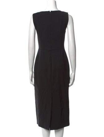 Carolina Herrera Virgin Wool Midi Length Dress
