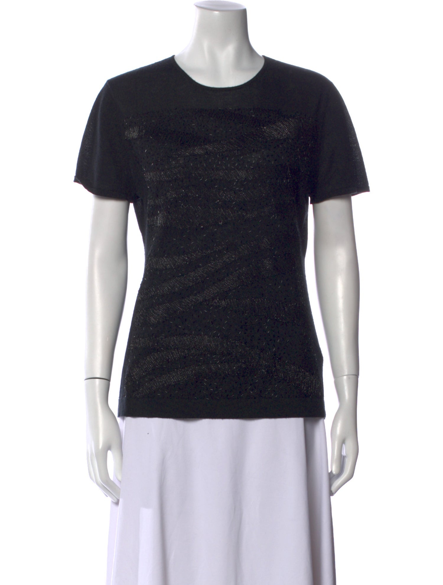 Carolina Herrera Silk Crew Neck T-Shirt