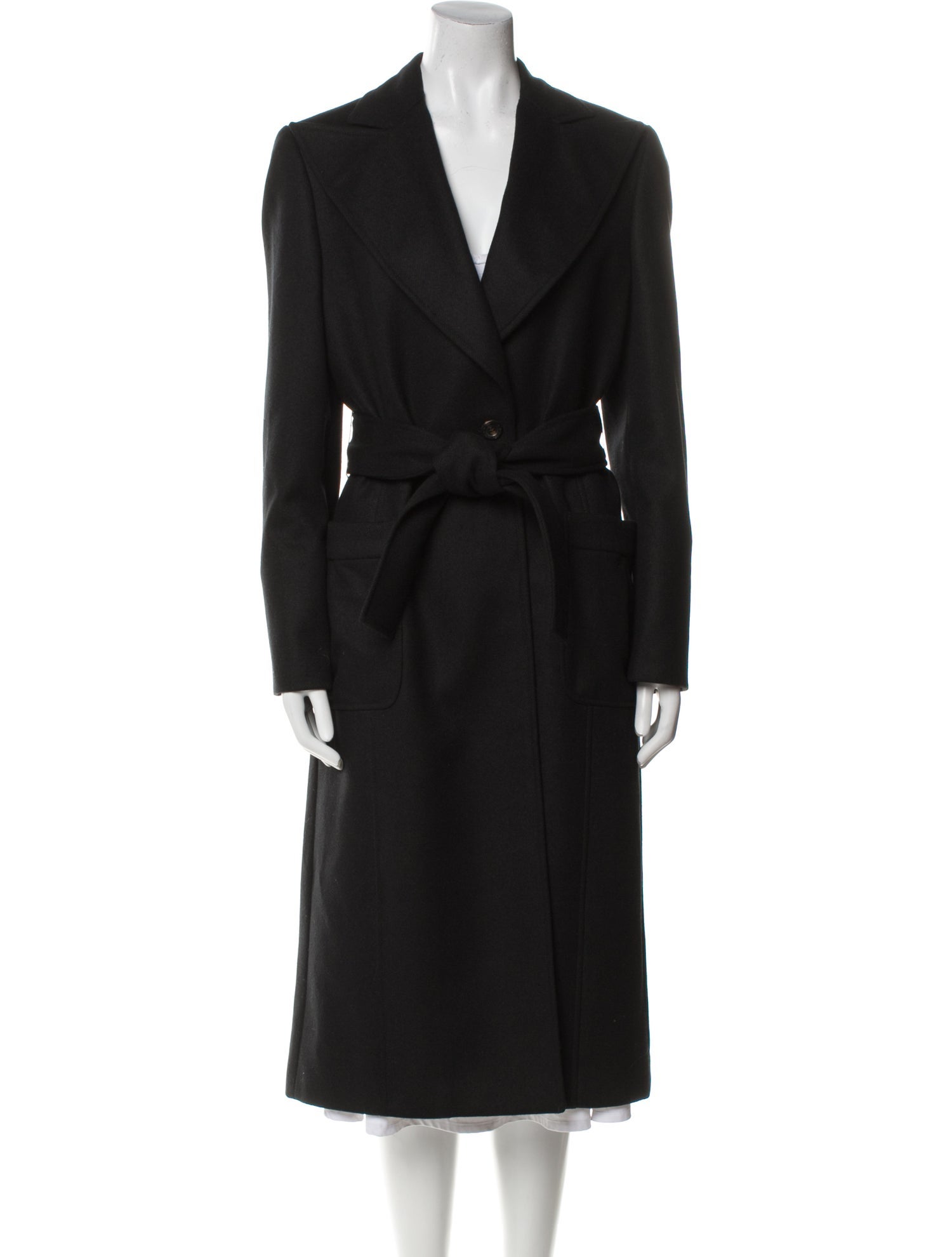 Carolina Herrera Angora Trench Coat