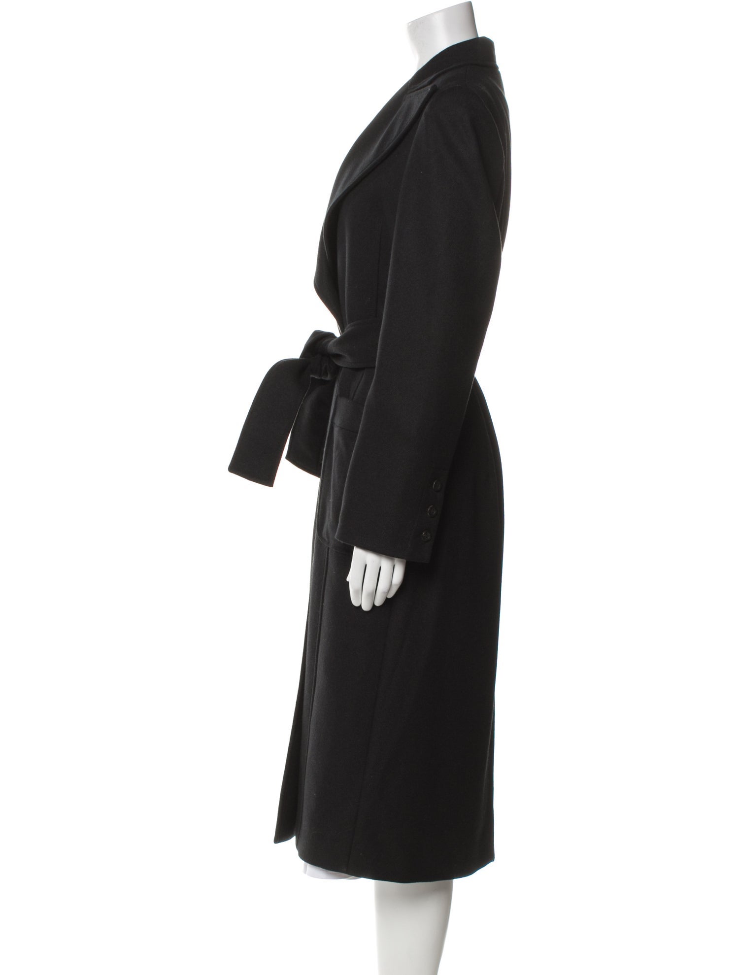 Carolina Herrera Angora Trench Coat