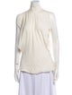 Carolina Herrera Silk Mock Neck Blouse