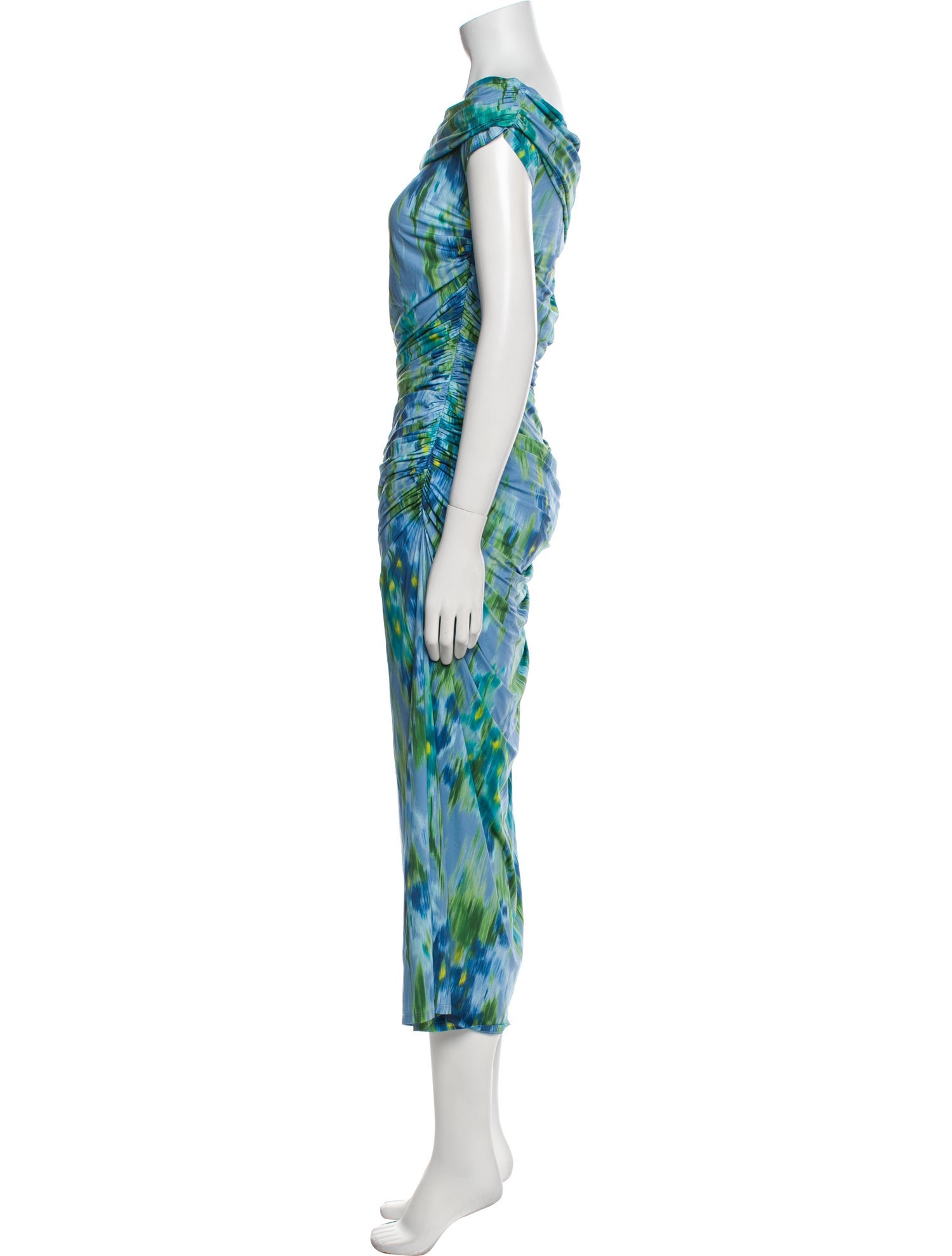 Carolina Herrera Printed Long Dress w/ Tags