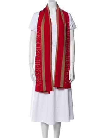 Carolina Herrera Cashmere Striped Scarf