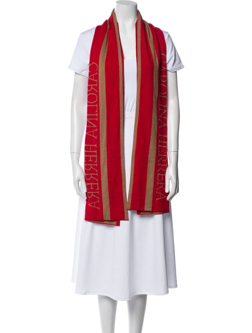 Carolina Herrera Cashmere Striped Scarf