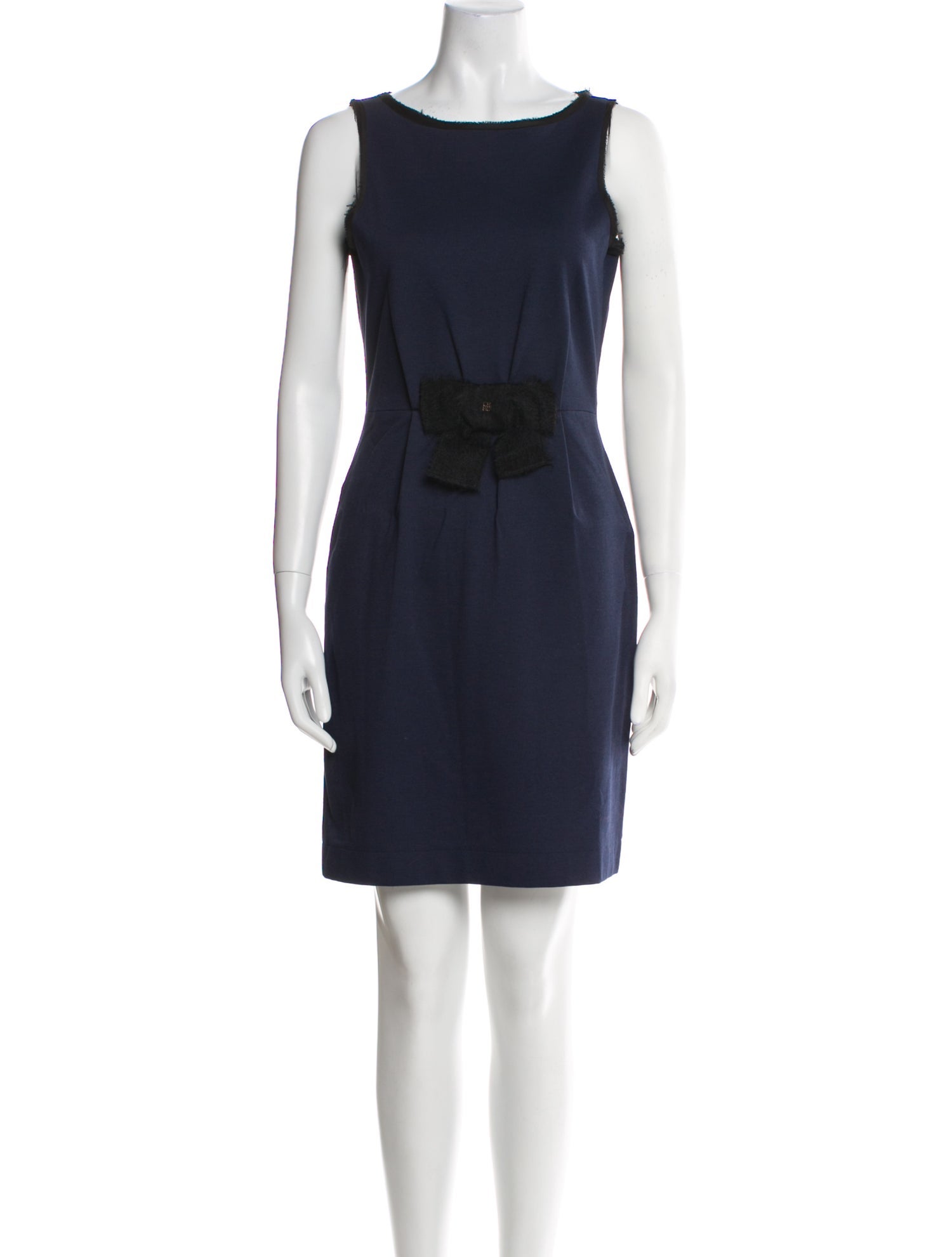 Carolina Herrera Bateau Neckline Mini Dress