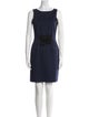 Carolina Herrera Bateau Neckline Mini Dress