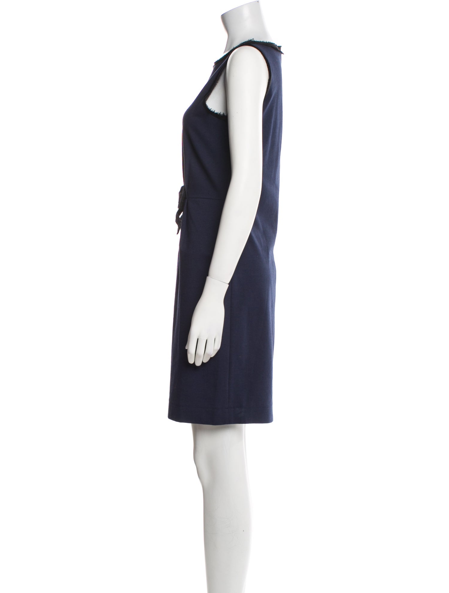 Carolina Herrera Bateau Neckline Mini Dress