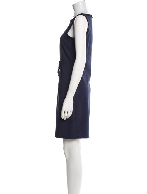 Carolina Herrera Bateau Neckline Mini Dress