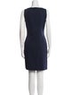 Carolina Herrera Bateau Neckline Mini Dress