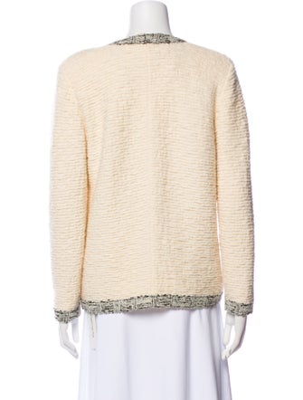 Carolina Herrera Virgin Wool Open Front Sweater