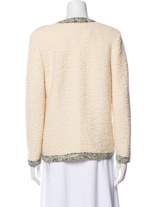 Carolina Herrera Virgin Wool Open Front Sweater