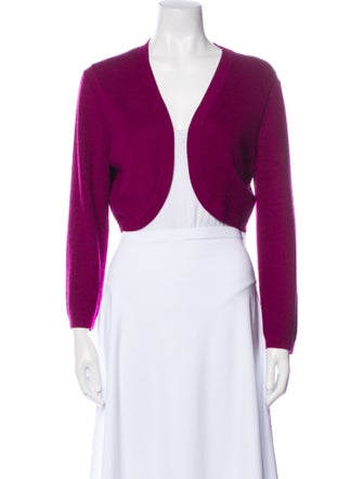 Carolina Herrera Cashmere Open Front Sweater