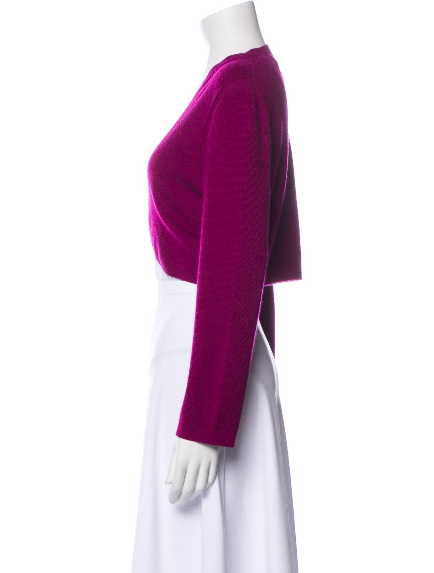Carolina Herrera Cashmere Open Front Sweater