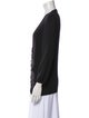 Carolina Herrera Virgin Wool Plunge Neckline Sweater
