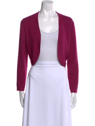 Carolina Herrera Cashmere Open Front Sweater