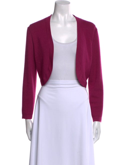 Carolina Herrera Cashmere Open Front Sweater