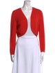 Carolina Herrera Cashmere Open Front Sweater