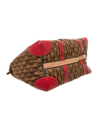 CH Carolina Herrera Canvas Top Handle Bag