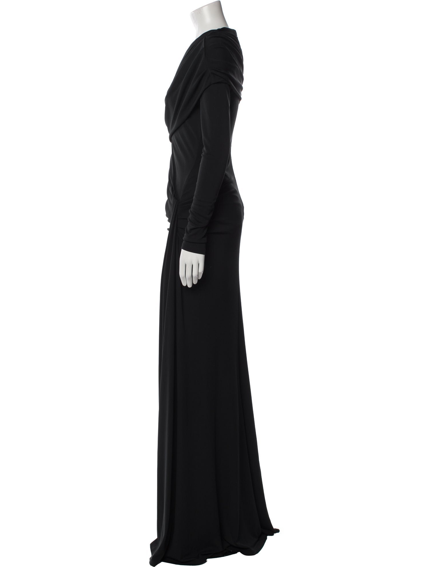 Carolina Herrera One-Shoulder Long Dress