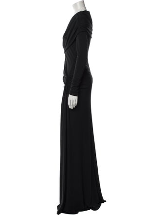 Carolina Herrera One-Shoulder Long Dress