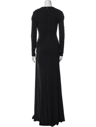 Carolina Herrera One-Shoulder Long Dress