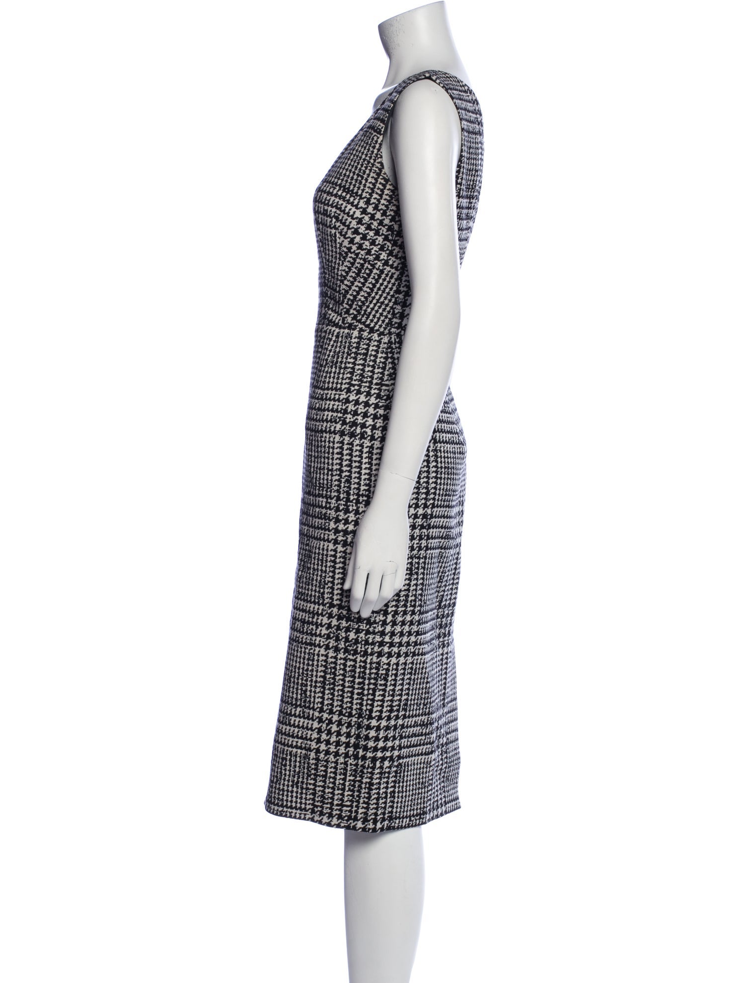 Carolina Herrera Virgin Wool Midi Length Dress