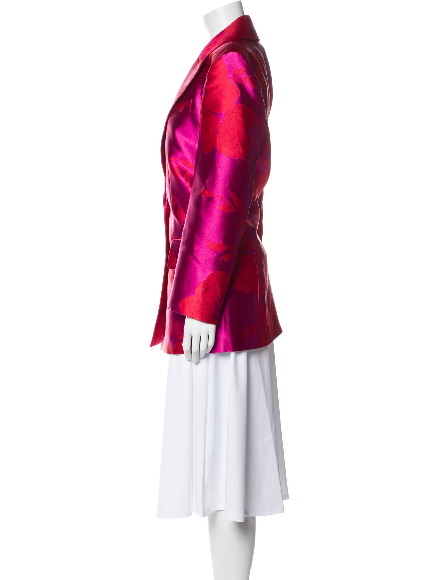 Carolina Herrera Floral Print Evening Jacket