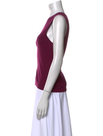 Carolina Herrera Cashmere Scoop Neck Top